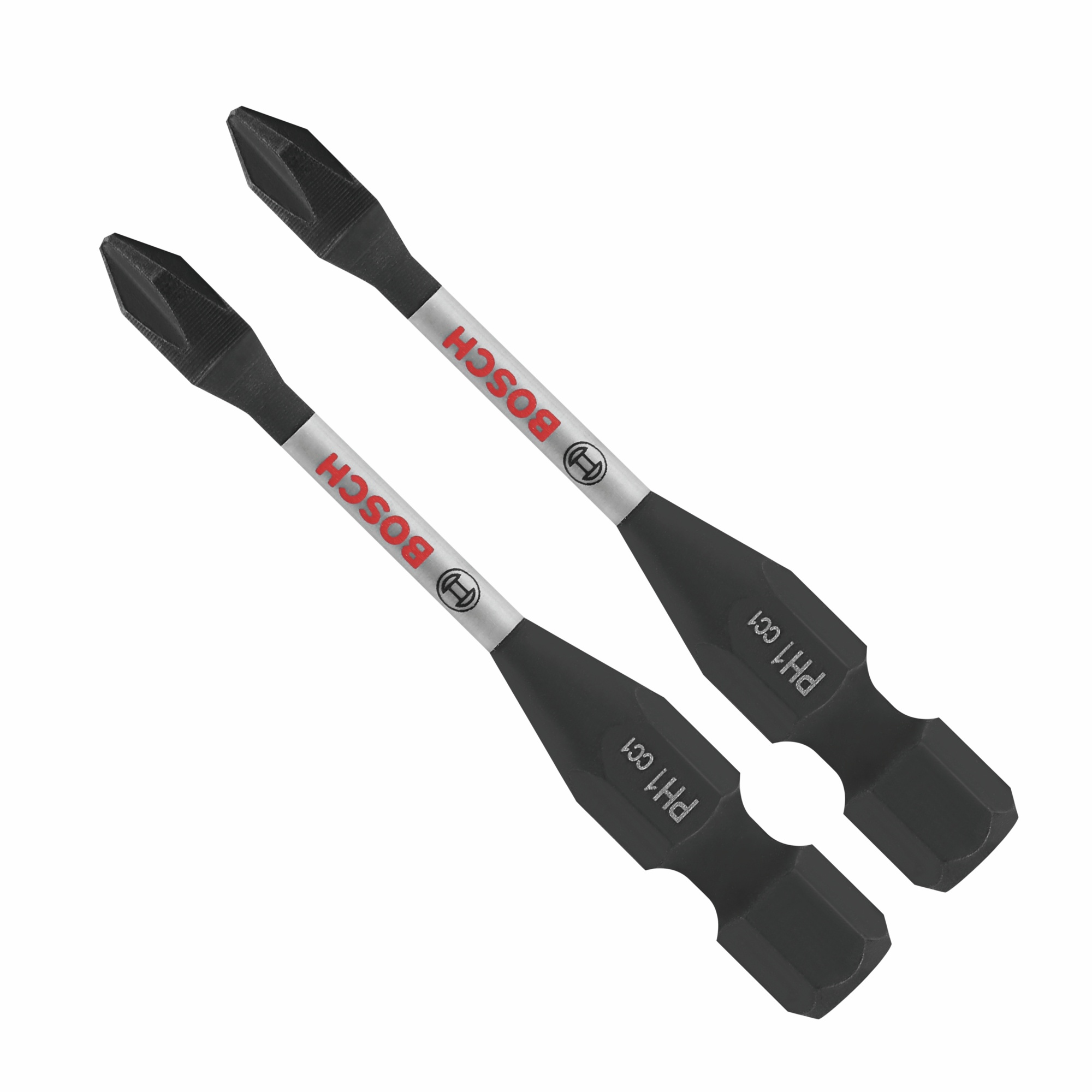 Bosch Driven Impact Phillips Power Bits — 2in., #1, 2-Piece, Model# ITDPH1202